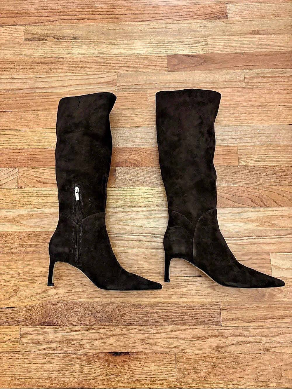 Marc Fisher LTD Sabrina Wide Calf Leather Boot Brown